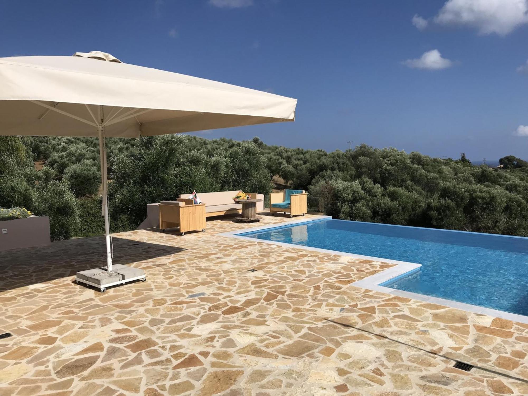 Luxurious Villa In Peloponnese With Swimming Pool Kamária Exterior foto