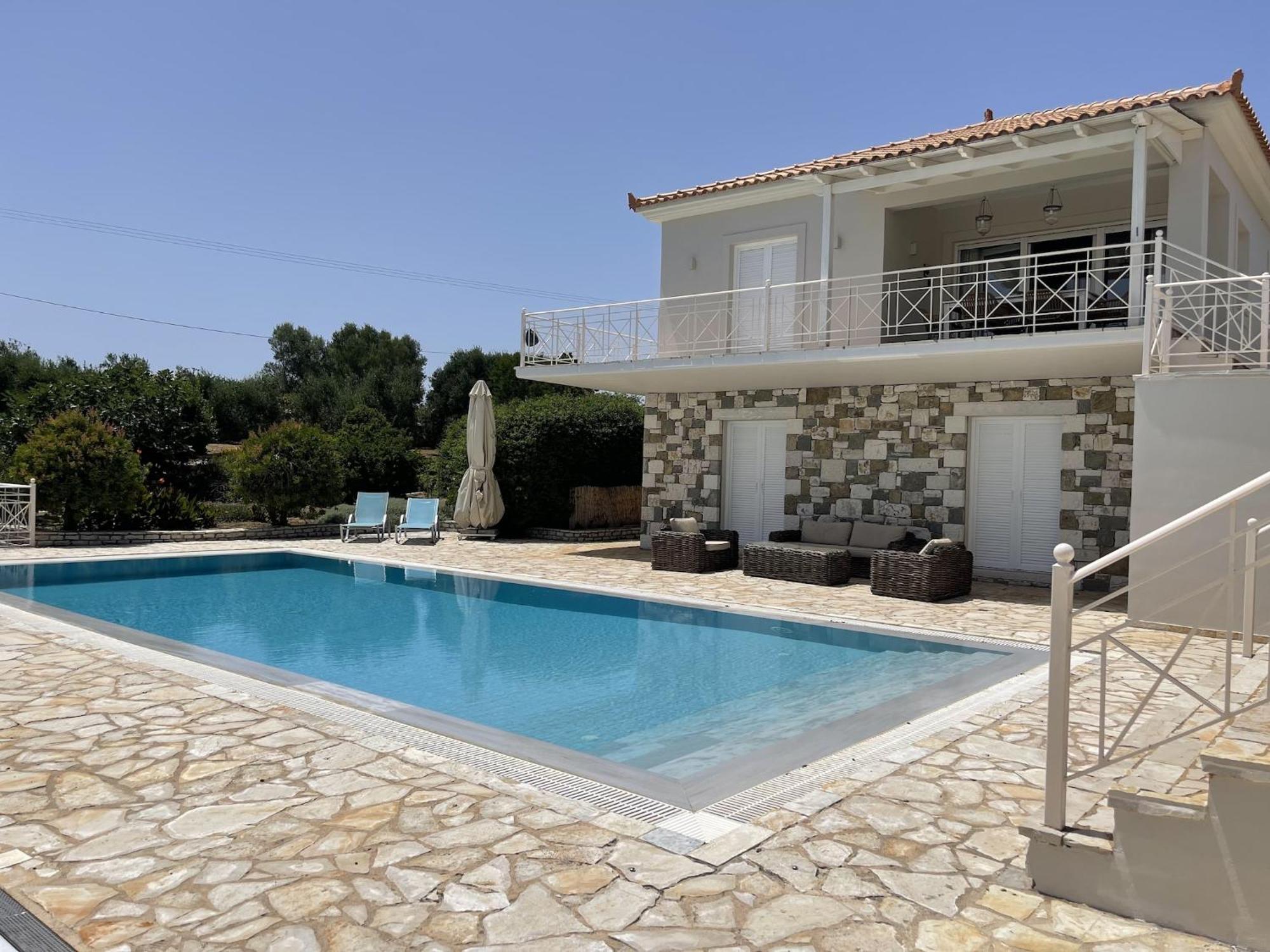 Luxurious Villa In Peloponnese With Swimming Pool Kamária Exterior foto